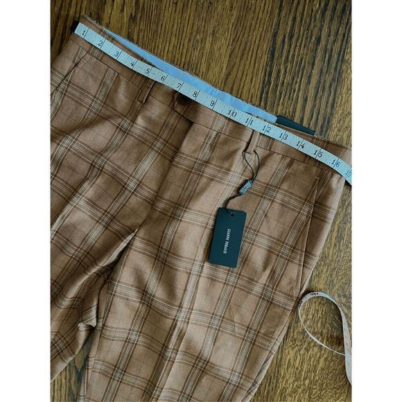 NEW Gianni Feraud Men’s 32x32 Skinny Cropped Suit Pants - Picture 6 of 8